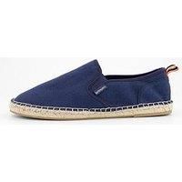 Superdry Men Canvas Espadrille Hiking Shoe, Dark Navy, 9 UK