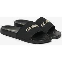 Superdry Tarp Core Slide -Black