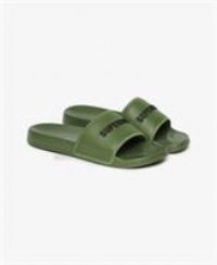 Superdry Men/'s Tarp Core Slide Sandal, Olive Khaki, 6 UK