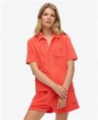Superdry Womens Country Club Towelling Shirt Size 14