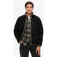 Superdry Outdoor Full Zip Fleece Jacket - Black
