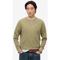 Superdry Classic Essential Crew Sweat Top- Light Khaki