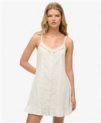 Superdry Womens Lace Button Through Cami Dress Size 16