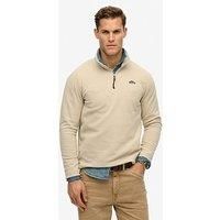 Superdry Polar Fleece Half Zip Jumper - Beige