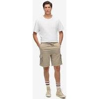 Superdry Contrast Stitch Cargo Shorts - Beige