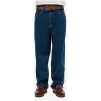 Superdry Men/'s Iconic Baggy Jeans 90s Style, Medium Blue Flat Washed, 32 W/32 L