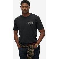 Superdry Heritage Tab Loose T-Shirt - Black