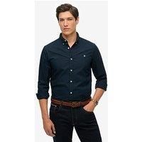 Superdry Superdry Classic Oxford Long Sleeve Shirt - Navy