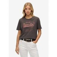 Superdry Embellished Relaxed T-Shirt - Black