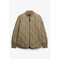 Superdry Short Liner Padded Jacket L Beige