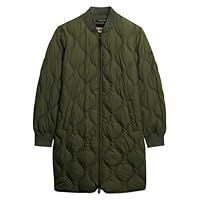 Superdry Long Liner Padded Jacket XS Green