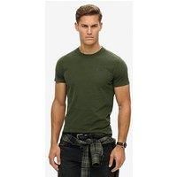 Superdry Essential Logo Embroidered Short Sleeve T-Shirt - Green