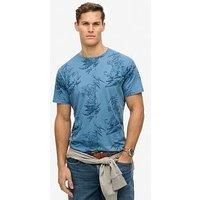 Superdry Classic Essential Printed T-Shirt - Blue