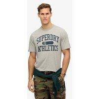 Superdry Athletic Essential Logo Short Sleeve T-Shirt - Grey
