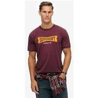 Superdry Heritage Tab Loose T-Shirt - Red
