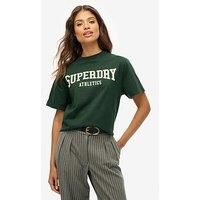Superdry Athletic Essentials Oversized T-Shirt - Enamel Green