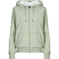 Superdry  BORG LINED ZIPHOOD  women's Sweatshirt in Green