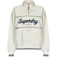 Superdry  COUNTRY CLUB LOOSE 1/4 ZIP  women's Sweatshirt in White