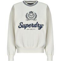 Superdry  COUNTRY CLUB LOOSE CREW  women's Sweatshirt in White