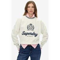 Superdry Country Club Loose Crewneck Sweatshirt - Off White