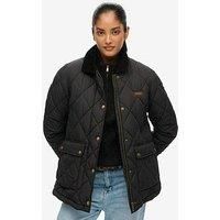Superdry Cord Trimmed Liner Jacket - Black