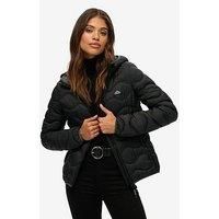 Superdry Hood Fuji Lite Wave Padded Jacket - Black