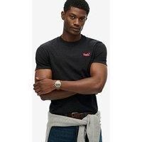 Superdry Vintage Logo Embroidered Short Sleeve T-Shirt M Black