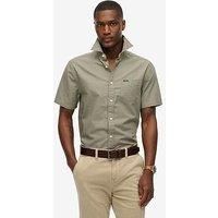 Superdry City Cotton Linen Short Sleeve Shirt 2XL Green