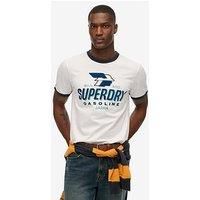 Superdry Modern Industry Relaxed Fit Graphic T-Shirt - White