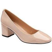 'Barton' Patent Block-Heel Shoes