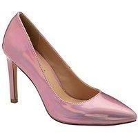 Ravel Edson Holographic Heeled Court Shoe - Pink