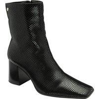 Ravel Women's Black Snake-Print Leather 'Meldon' Ankle Boots | Size: 5