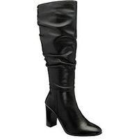 Ravel Marsco Knee High Slouch Leather Boot - Black