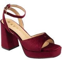 Ravel Surina Heel Sandals - Burgundy Velvet