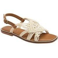 Ravel Elrig Flat Sandals - Cream