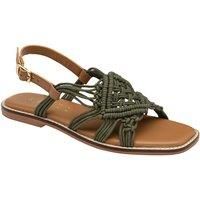 'Elrig' Textile Weave Flat Sandals