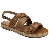 Ravel Parton Flat Sandals - Tan