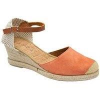 'Rhea' Suede Wedge Espadrille Sandals