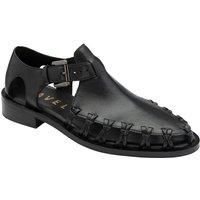 Black Leather 'Heriot' Flat Shoes