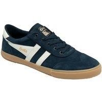 Gola Classics Men's 'Badminton' Suede Lace-Up Trainers in Navy | Size: 11