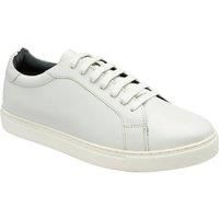 Frank Wright Men's White Leather 'Clarke' Trainers | Size: 8