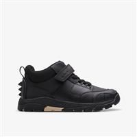 Clarks Steggy 2 Glow Kid Leather Boots In Black Size 2.5