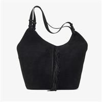 Clarks Womens Casual Tote 2 Black Suede Tote Bag