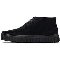 Clarks Torhill Hi Suede Boots In Black Standard Fit Size 7