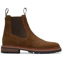 Clarks Mens Clarkridge Top Suede Brown Boots 9 UK