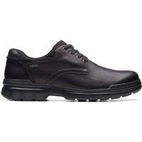 Clarks Rockie Walk Gore-Tex Leather Shoes In Black Standard Fit Size 10½