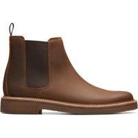 Clarks Clarkdale Easy Mens Chelsea Boots 8 Beeswax