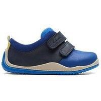 Clarks Noodle Fun Toddler Leather Shoes in Standard Fit Size 3 Blue