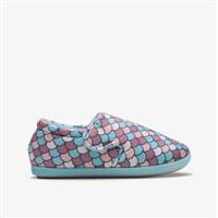 Clarks Fluffy Snug Kid Textile Slippers In Size 10