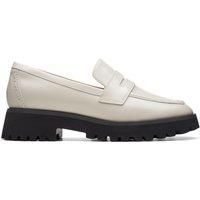 Clarks Stayso Edge Leather Shoes in Ivory Standard Fit Size 8